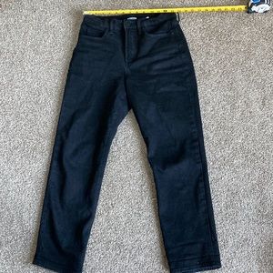 OLD NAVY Straight Leg Petite Black Jeans